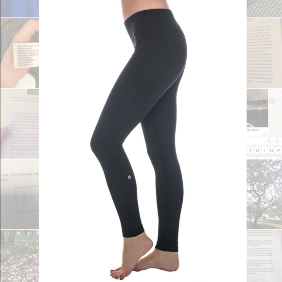 90 Degree By Reflex Pants - Athletic Leggings Heather Charcoal S